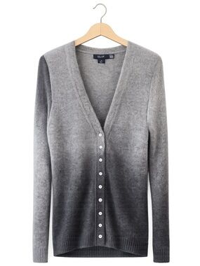 ISDA & Co Womens Italian Yarn‎ Mohair Ombre Cardigan Medium Indie Grunge Granola